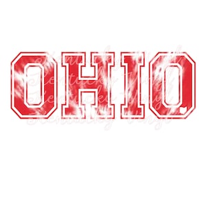 Ohio Tie Dye PNG for Sublimation