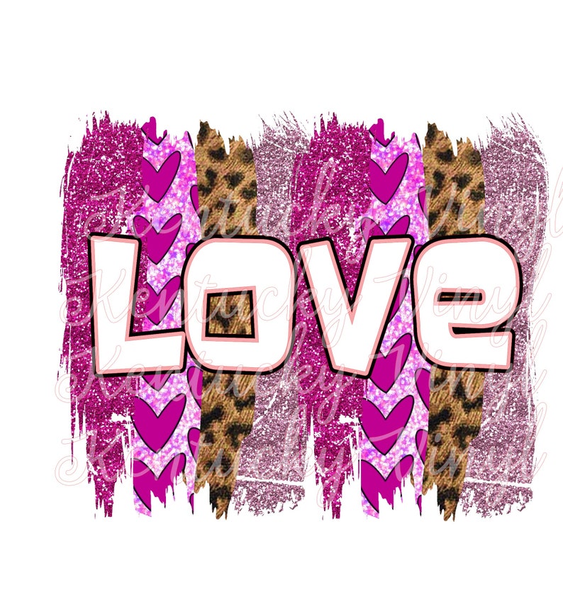 Download Valentines Day Brush Stroke PNG for Sublimation | Etsy