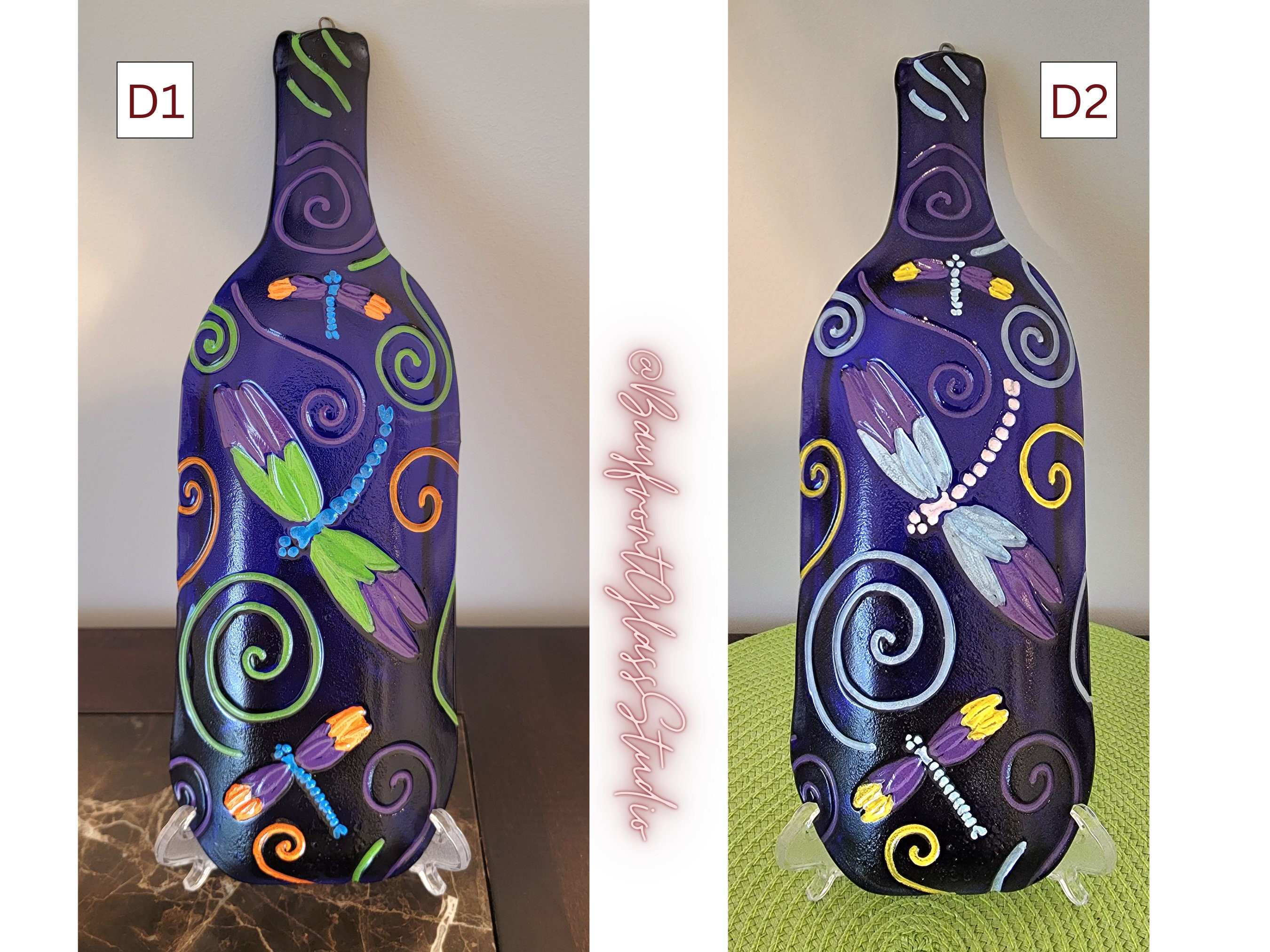 Fused Glass Bottle