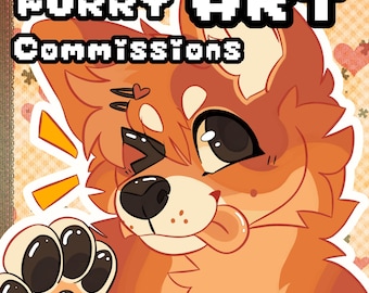 OPEN! Custom Furry Art Commission | Hand-Drawn Fursona Artwork