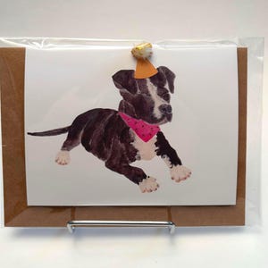 Luna dog greeting card