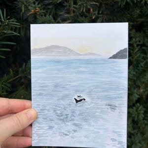 Carte postale de la Colombie-Britannique, orques au parc Lighthouse