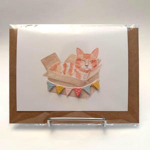 Carte de voeux chat
