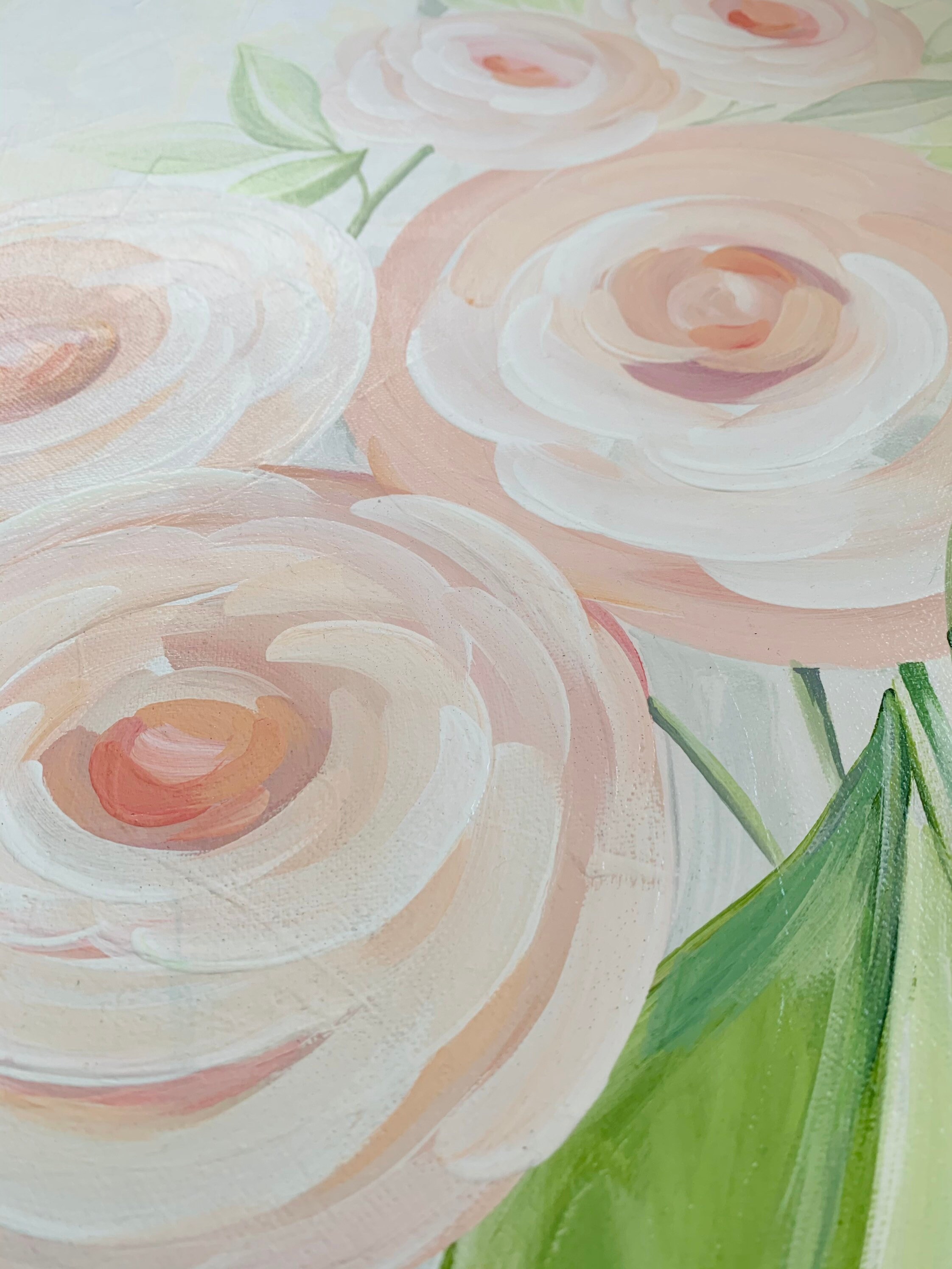 Pink Flowers Wall Art Blush Pink Wall Art Abstract Nursery - Etsy.de
