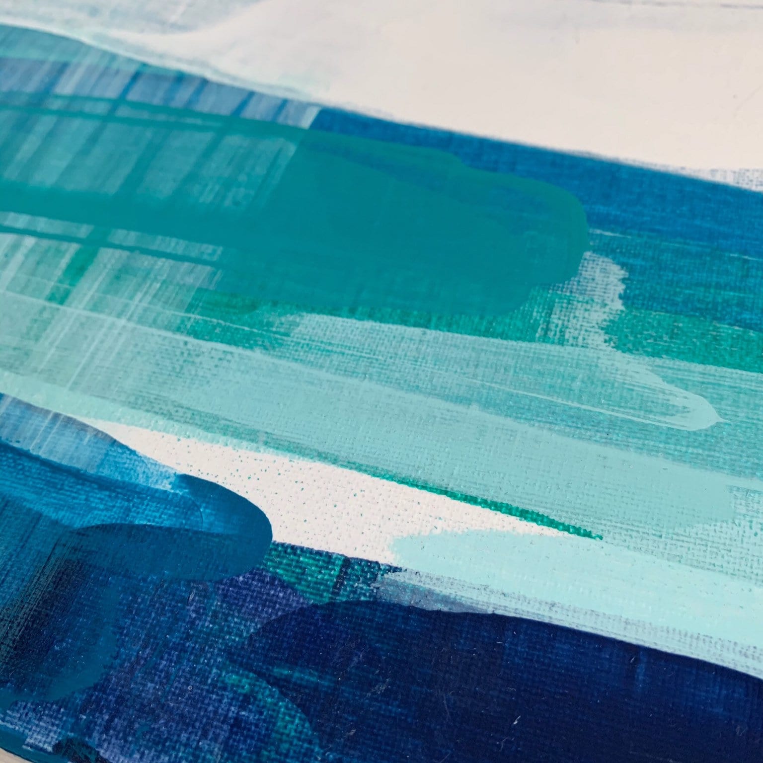 Blue Abstract Wall Art Blue Wall Art Original Art Modern Etsy