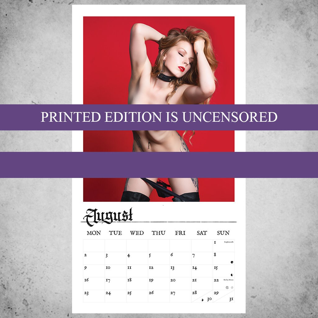 Lady Leanansidhe 2021 NSFW Calendar Etsy Canada