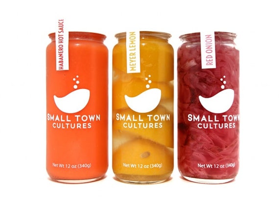 Gefermenteerde Voedsel Sampler Pack Habanero Hete Saus Meyer Etsy