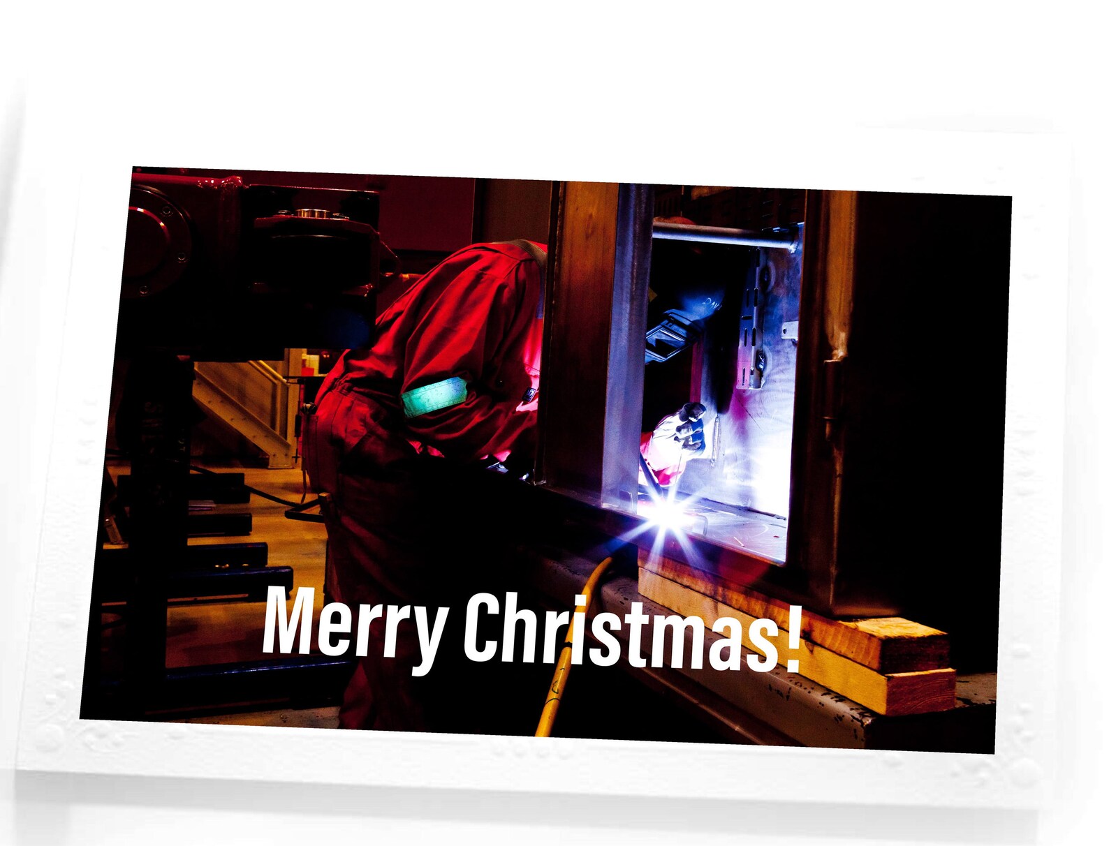 Welder Christmas Greeting Cards Tradesman Holiday Industrial Etsy