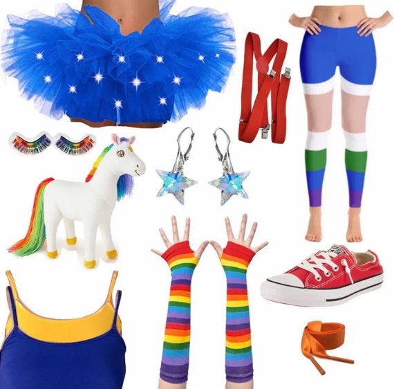 Adult Leggings Rainbow Brite Inspired light Skin Illusion Etsy UK