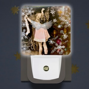 Weihnachtsnachtlicht-Feiertags-Dekor: Saisonal, LED, verschenkbar, nostalgischer Engel Heiligabend, Dezember, Ferienhaus, Noel