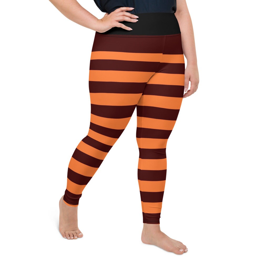 Plus size orange leggings cheap