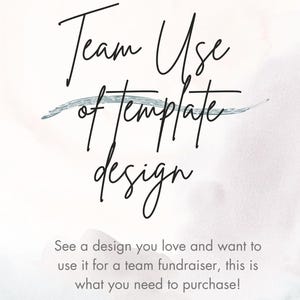 Team Sports Fundraiser Template Request: Editable Canva Design (Digital Download)