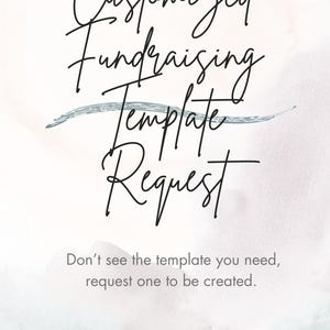 Custom Fundraising Flyer Template Request: Editable Canva Design (Digital)