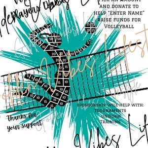 Fill my Volleyball Player, Volleyball Flyer, Volleyball Fundraiser, Editable Canva Template, Printable, Fundraising, Volleyball, Sponsorship