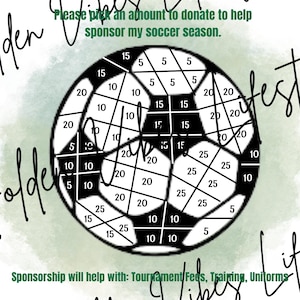 Soccer Fundraiser Flyer: Fill My Ball, Editable Canva Template (Digital Download 8.5x11&quot; PDF)