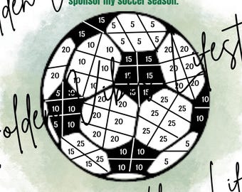 Soccer Fundraiser Flyer: Fill My Ball, Editable Canva Template (Digital Download 8.5x11&quot; PDF)