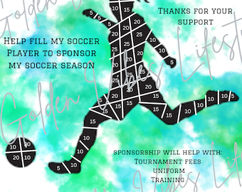 Female Soccer Fundraiser Flyer: Editable Canva Template (Printable Digital Download