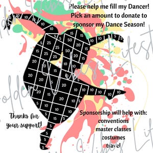 African Dancer Fundraiser Flyer: Editable Canva Template (Digital Download 8.5x11&quot; PDF) Fill my Dancer