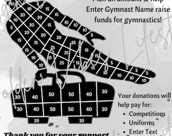 Male Gymnast Fundraiser Flyer | Fill my Gymnast | Editable Canva Template | Digital Download | Printable | PDF | PNG