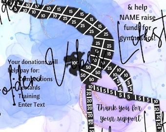 Fill in my Gymnastics Fundraiser, Gymnast Fundraiser, Gymnastic Sponsorship, Editable Canva Template, Printable, Digital,Fundraising,Gymnast