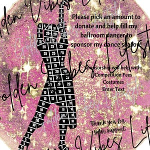 Ballroom Dance Fundraiser | Fill My Dancer | Editable Canva Template | Digital Download | Printable | PDF | PNG