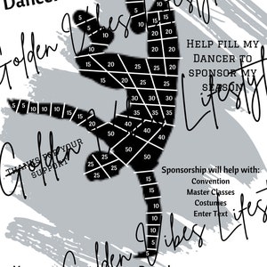 Dance Fundraiser Flyer: Editable Canva Template (Digital Download)