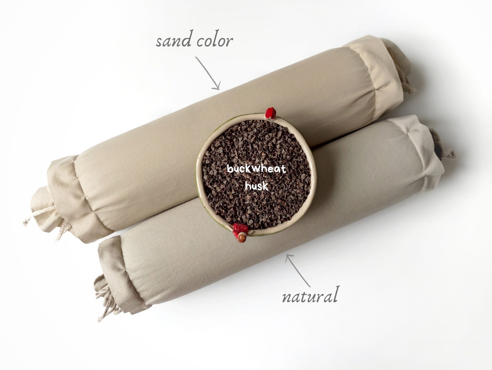 Buckwheat Yoga Bolster Orthopedic roll Improved posture Neck Etsy