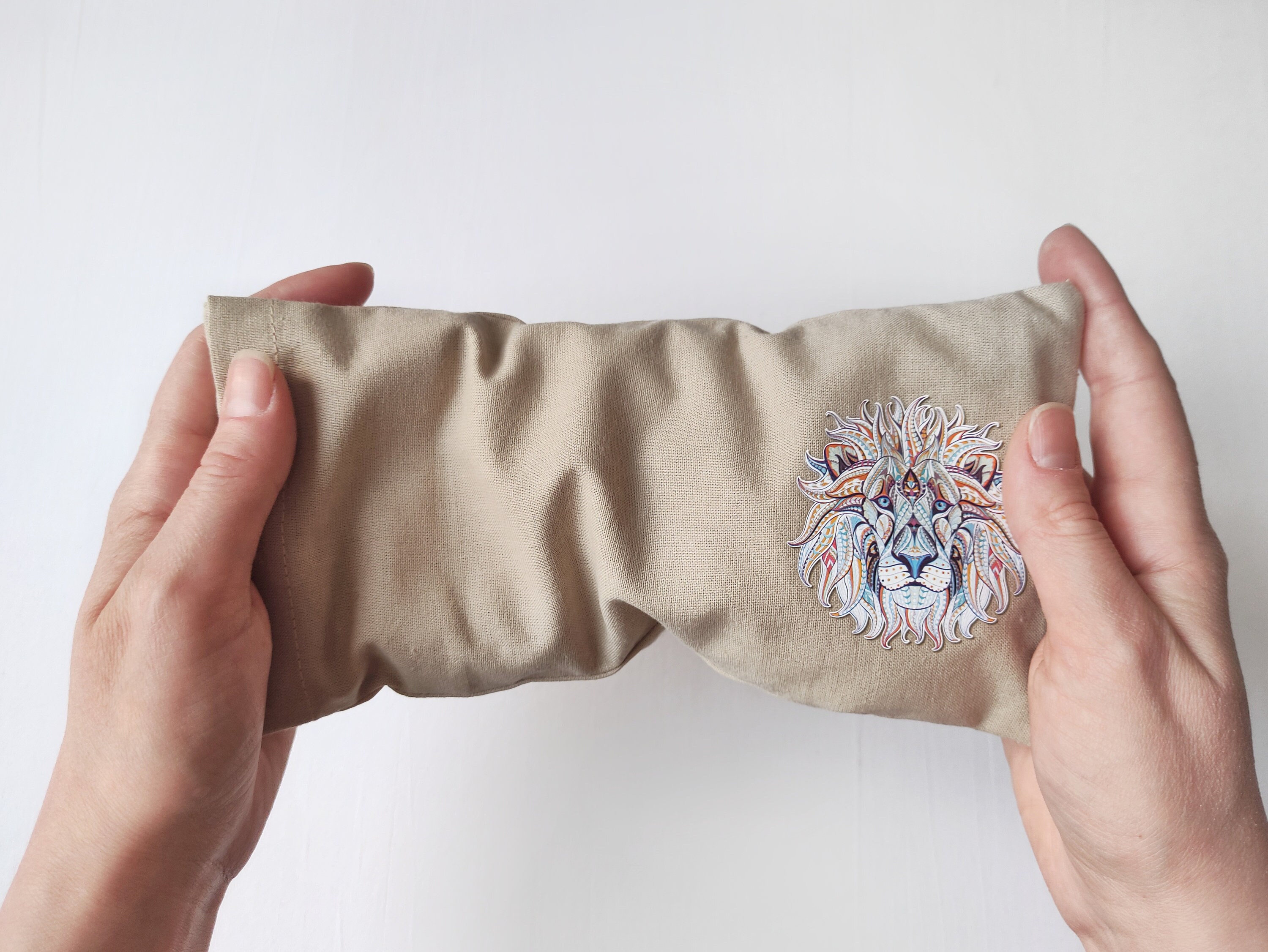 Lavander Yoga Eye Pillow heat pack spa gift Flaxseed Etsy