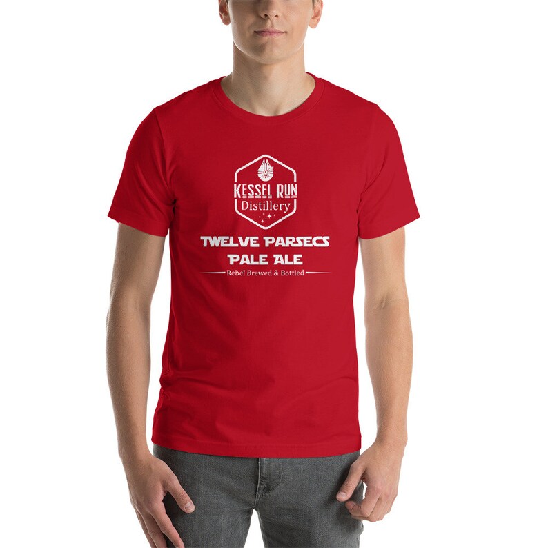 T-Shirt Uomo Kessel Run - Twelve Parsec - Star Wars Vintage - 100% Cotone Organico 140g/m² - Grigio Melange - 2