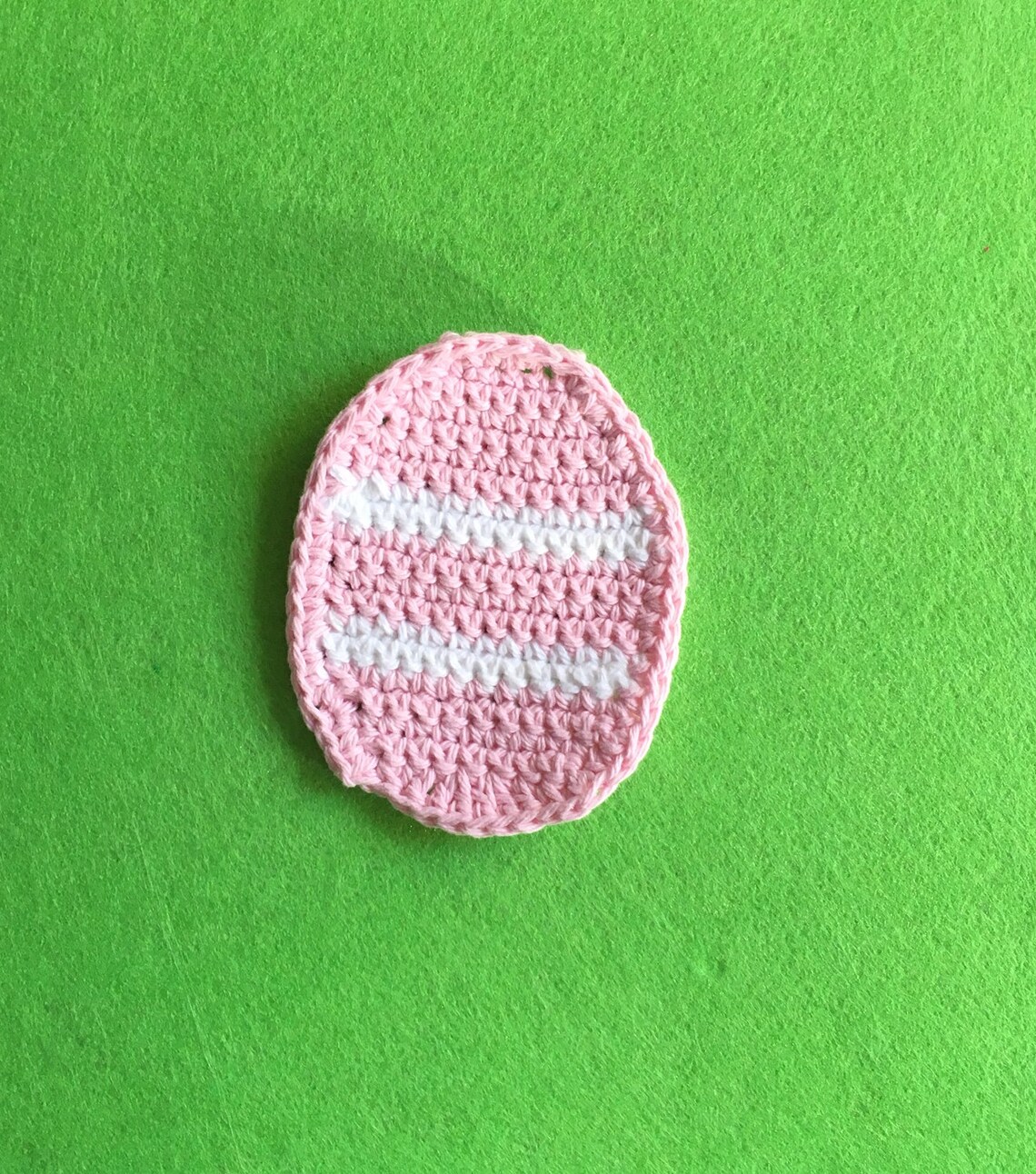 Crochet Easter Egg Coaster Various Colors Available Coffee Etsy