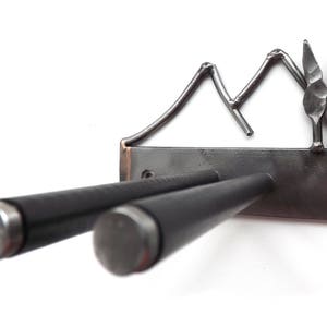 Single ski wall mount, ski gear,