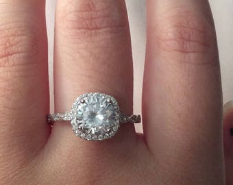 Silver Promise Ring ~ Women's Promise Ring ~  ~ Promise Ring for Her ~ Engagement Ring ~ Wedding Ring - gift box -