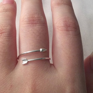 Arrow Ring ~ Adjustable Ring ~ Silver Arrow Ring
