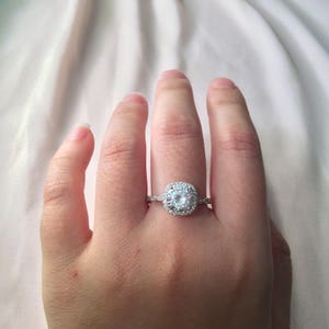 Silver Promise Ring ~ Women's Promise Ring ~ ~ Promise Ring for Her ~ Engagement Ring ~ Wedding Ring - gift box - image 2