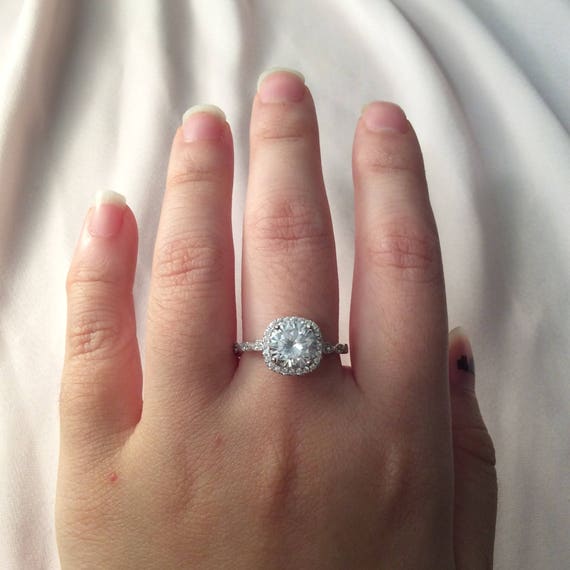 Silver Promise Ring ~ Women's Promise Ring ~  ~ Promise Ring for Her ~ Engagement Ring ~ Wedding Ring - gift box -