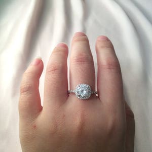 Silver Promise Ring ~ Women's Promise Ring ~ ~ Promise Ring for Her ~ Engagement Ring ~ Wedding Ring - gift box - image 3