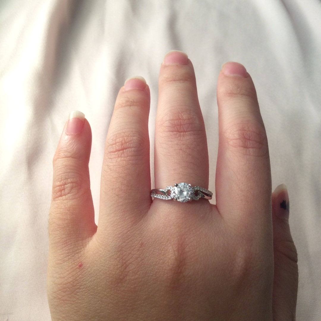 Silver Promise Ring Women's Promise Ring Girlfriend Gift for Her