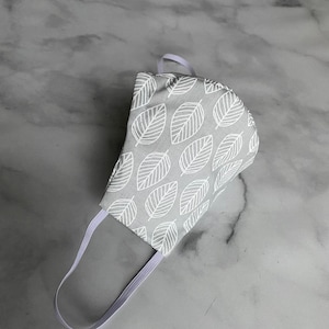 Adult Light Gray Washable Face Mask | 2 Layer Mask | Mask With Nose Wire | Protection Mask