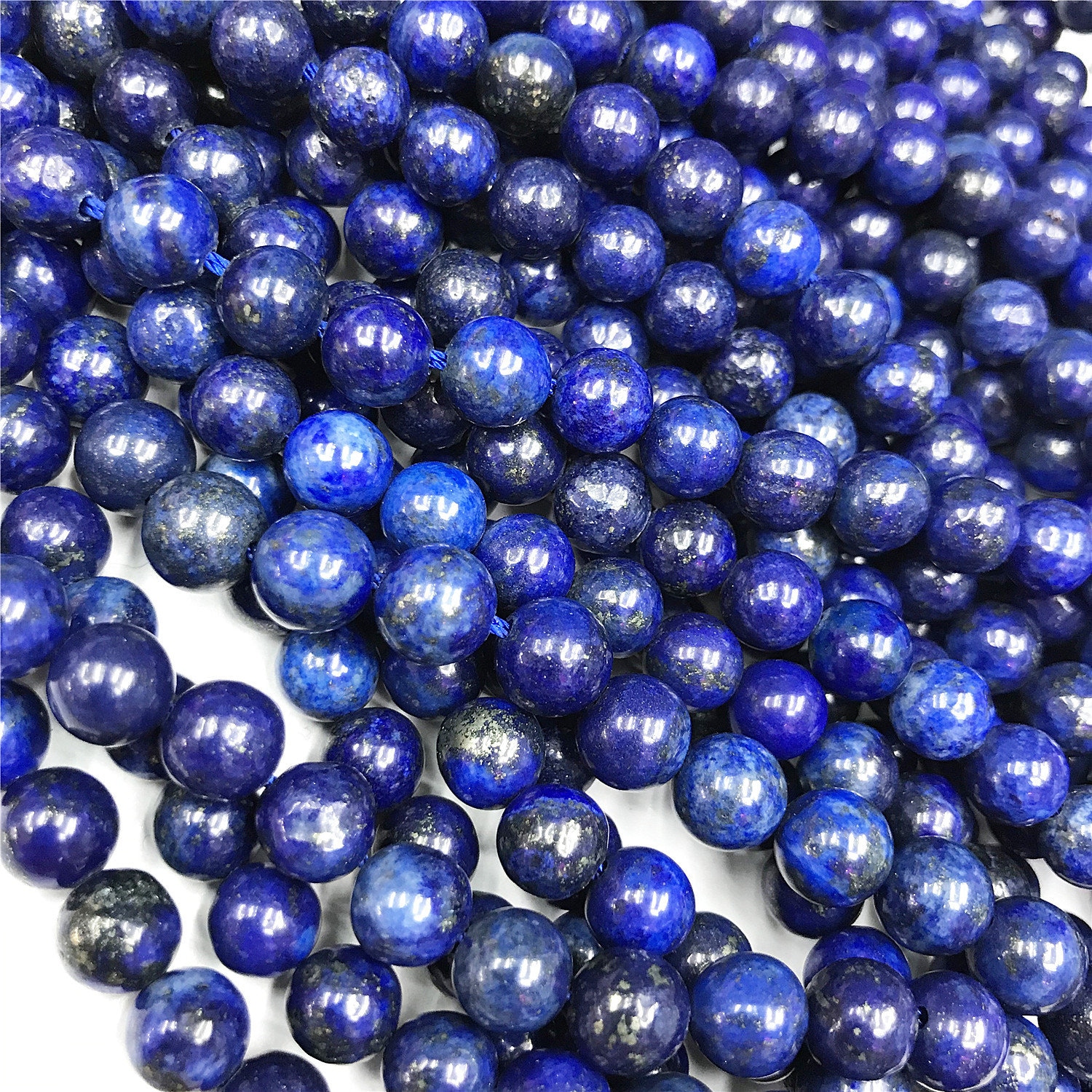 Lapis Lazuli Round Beads4mm 6mm 8mm 10mm 12mm Gemstone Beads | Etsy