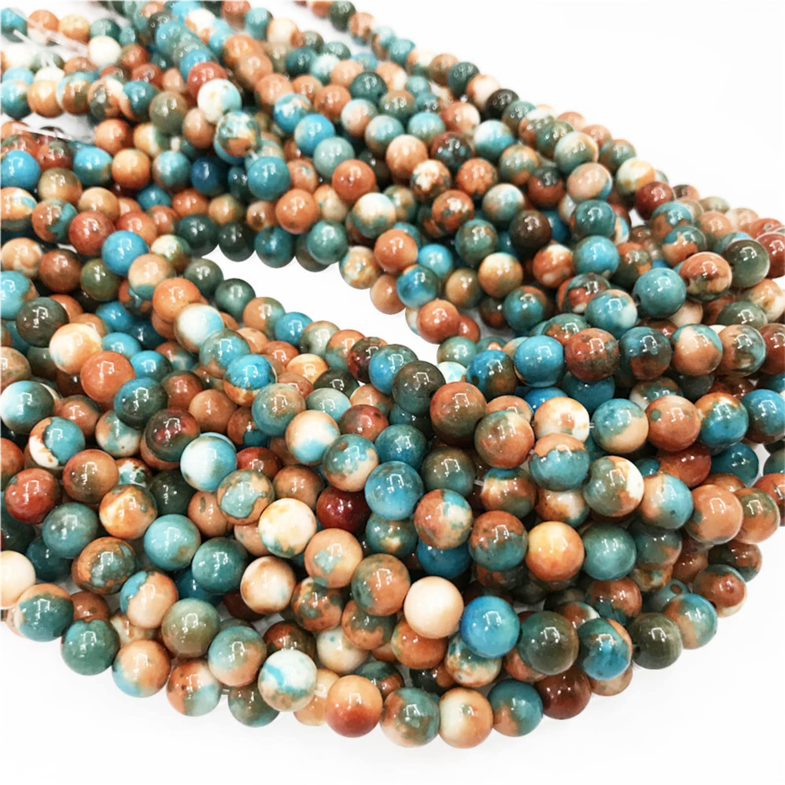 Rain Flower Stone Beads6mm 8mm 10mm Gemstone Beads Approx Etsy