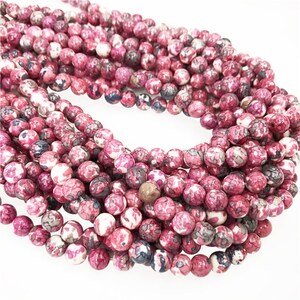 Rain Flower Stone Beads,6mm 8mm 10mm 12mm Gemstone Beads ,Approx 15.5 Inch Strand