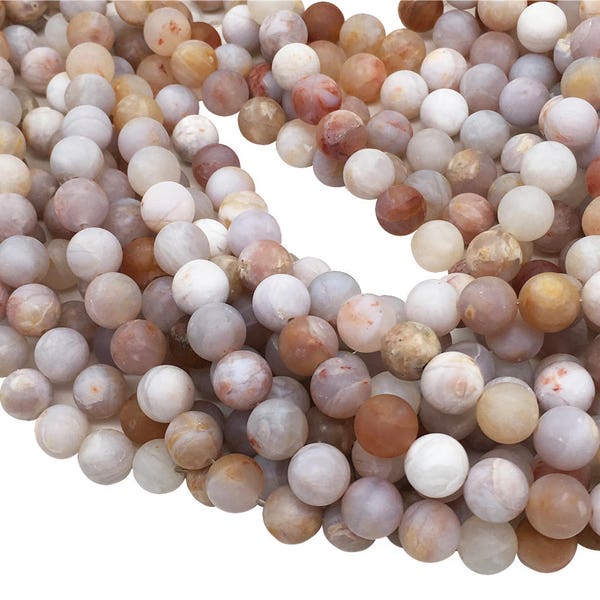 Matte Australian Agate Round Beads,6mm 8mm 10mm 12mm Gemstone Beads Approx 15.5 Inch Strand
