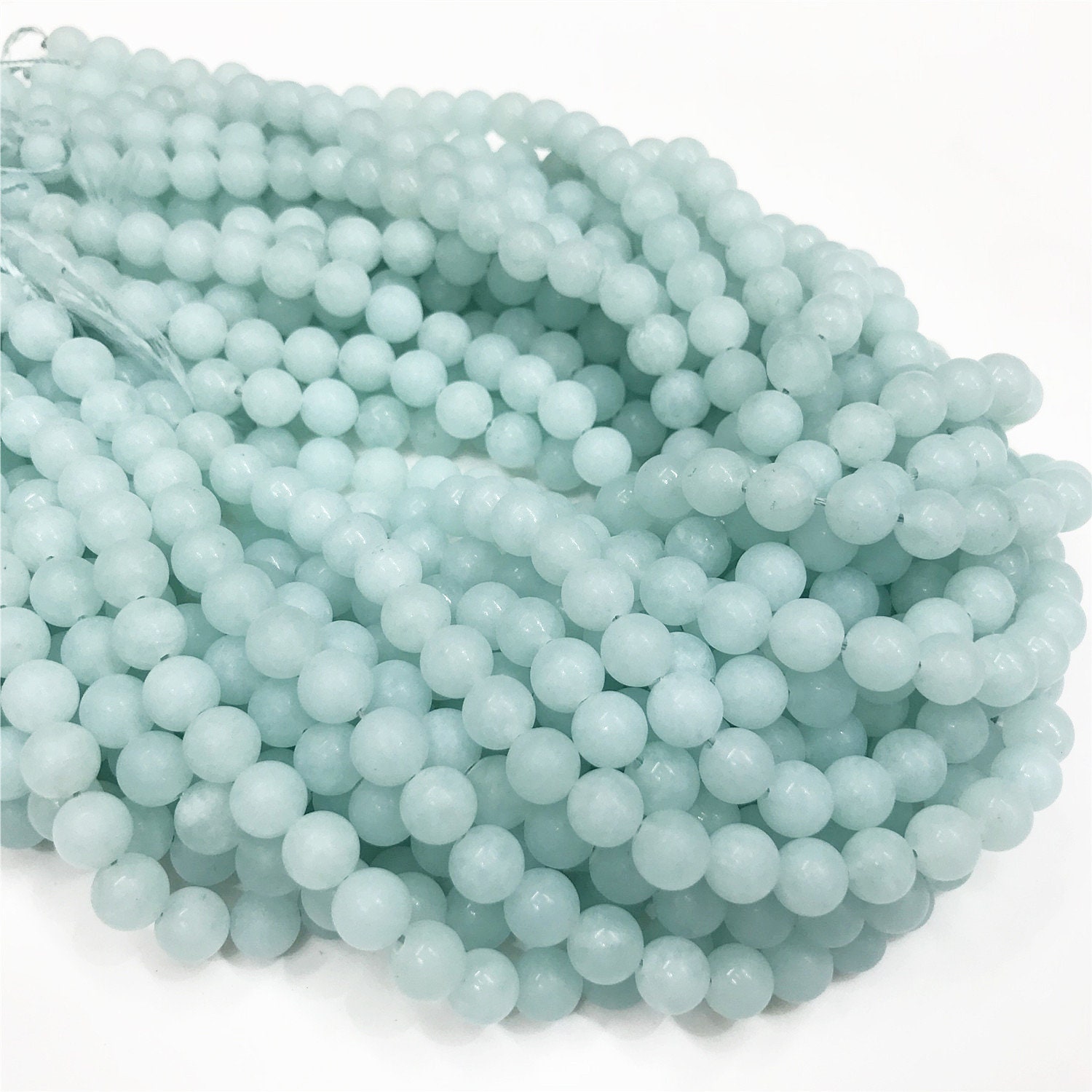 Matte Blue Sponge Quartz Round Beads 6mm 8mm 10mm 12mm Etsy Denmark