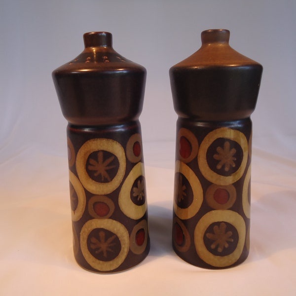 Vintage Arabesque Denby Salt and Pepper Shaker's