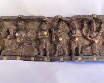 Vintage Hand Carved Wood from India