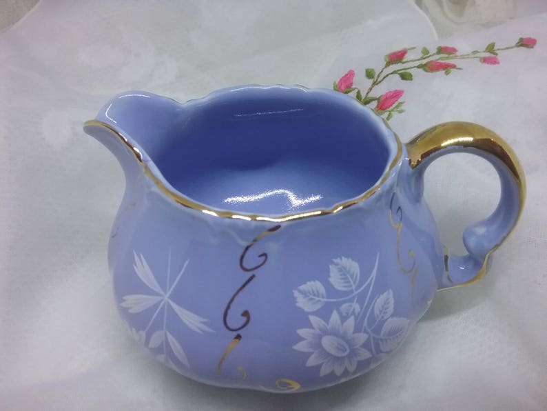 Beautiful Rare Heatmaster Tea Set Baby Blue Gold and White Etsy