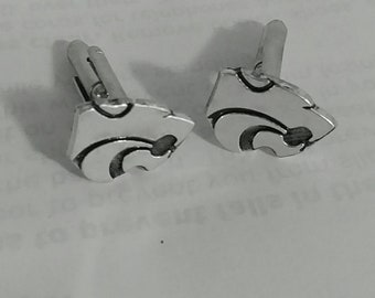 Kansas State Wildcats KSU Silver Earrings Jewelry 