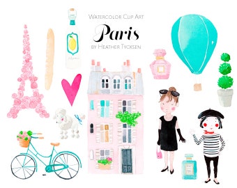 Paris Clipart Travel Clipart Eiffel Tower Clipart French Birthday Party Paris Baby Shower