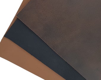 Leather Sheets Brown Black & Tan length 30 cm x 30 cm wide 2 mm thick