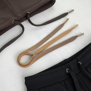 Hoodie and Joggers drawstring replacement Flat cords.